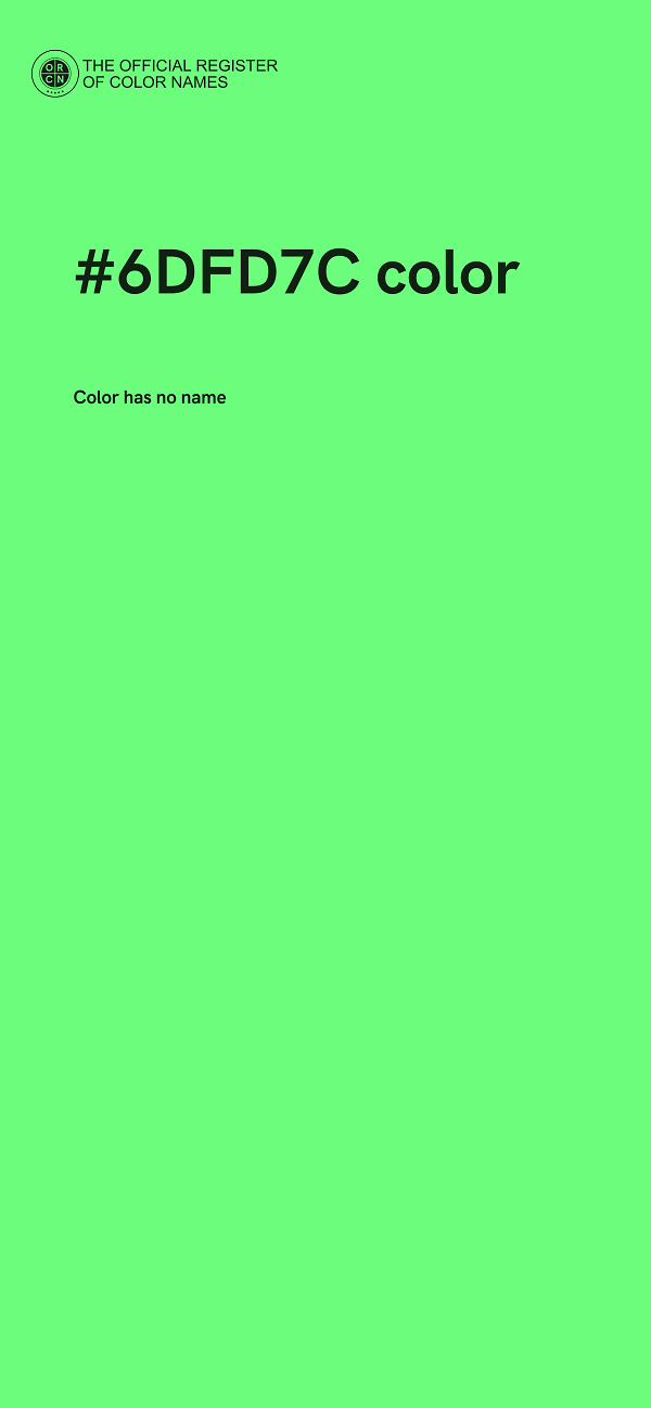 #6DFD7C color image