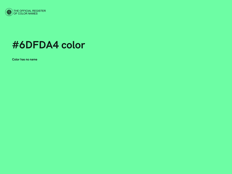 #6DFDA4 color image