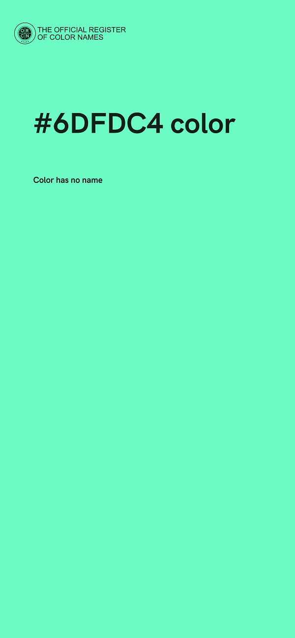 #6DFDC4 color image