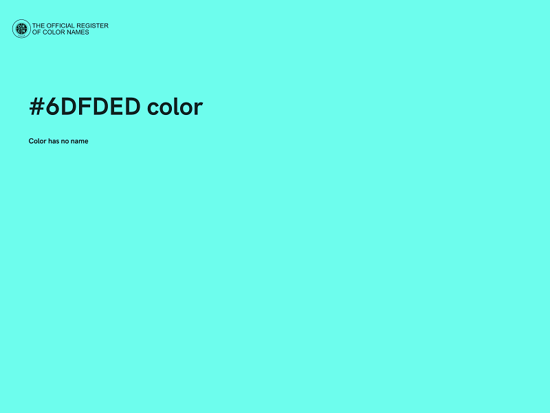 #6DFDED color image