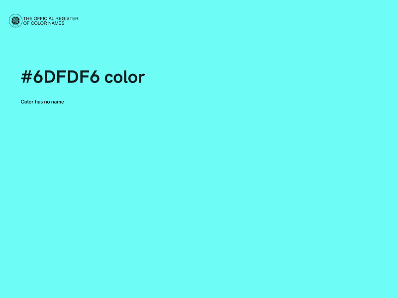 #6DFDF6 color image