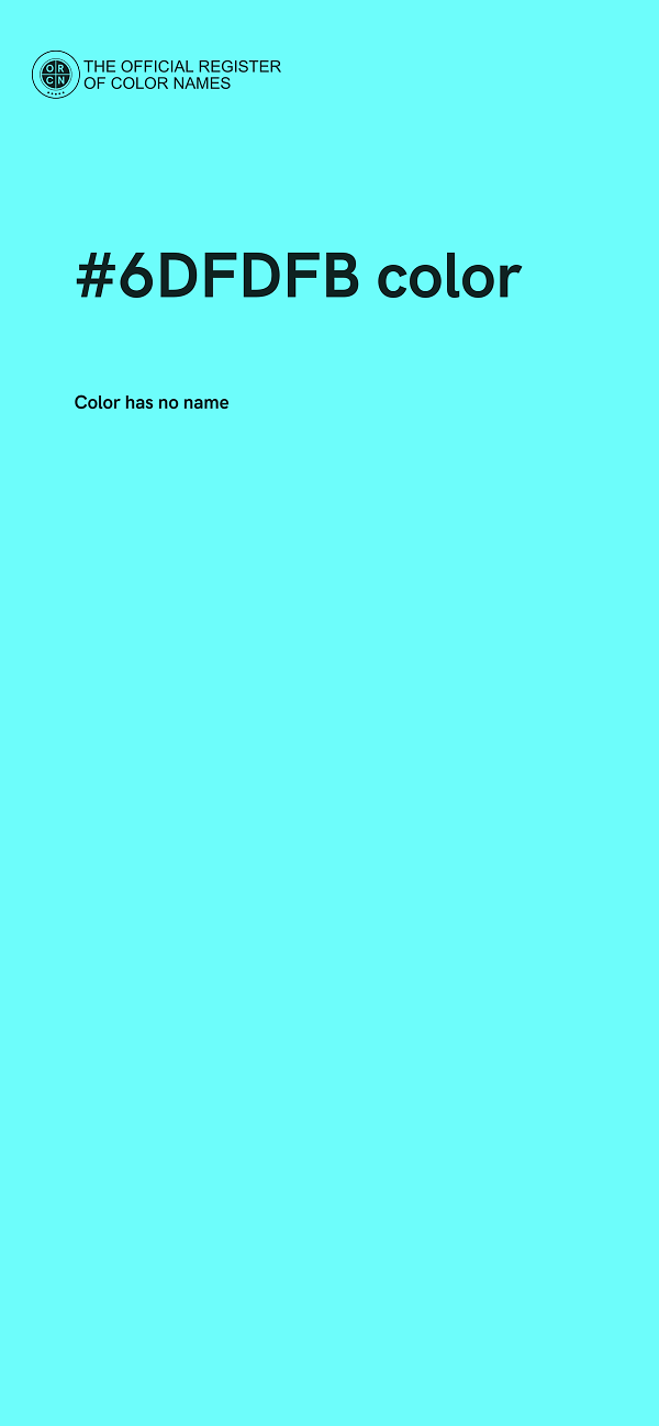 #6DFDFB color image