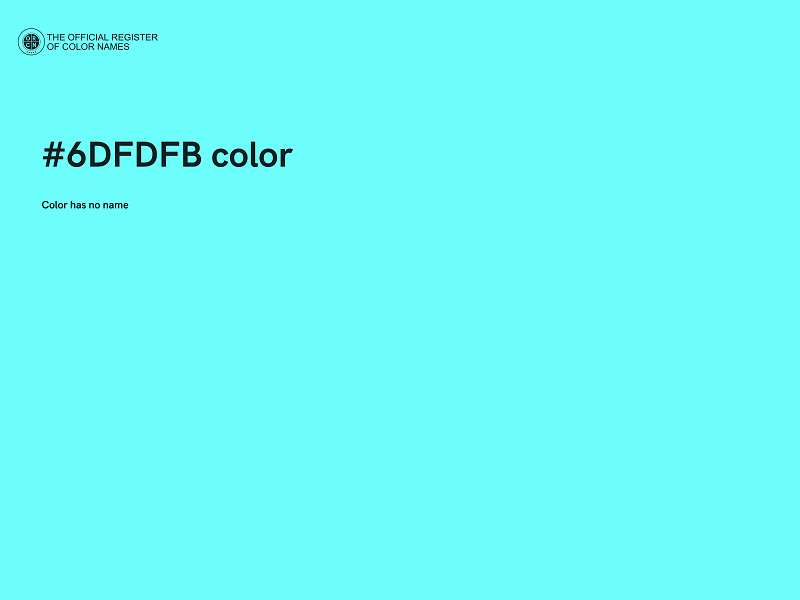 #6DFDFB color image