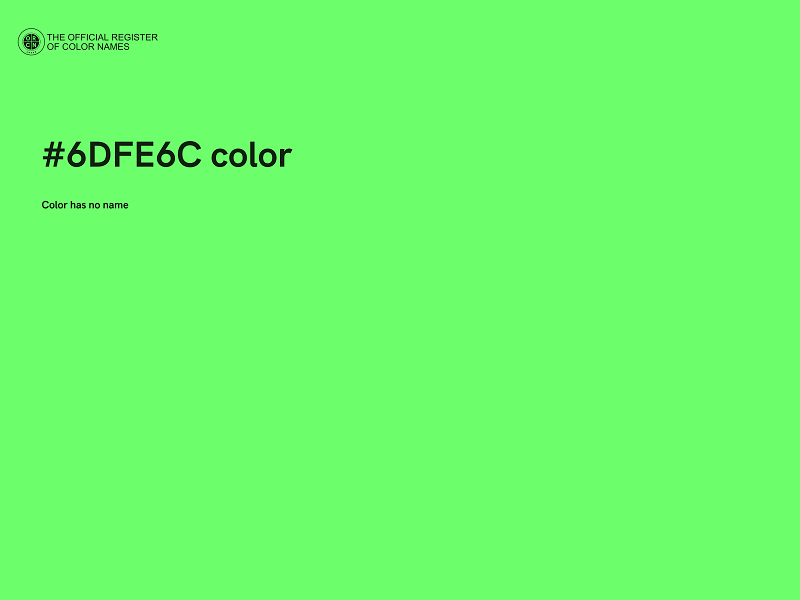 #6DFE6C color image