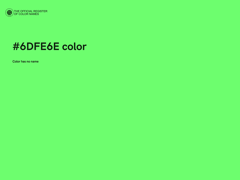 #6DFE6E color image