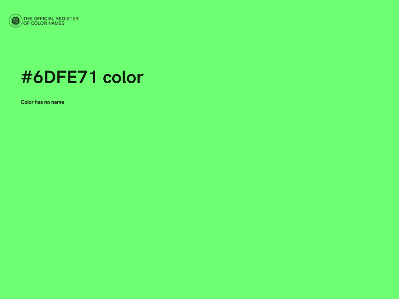 #6DFE71 color image