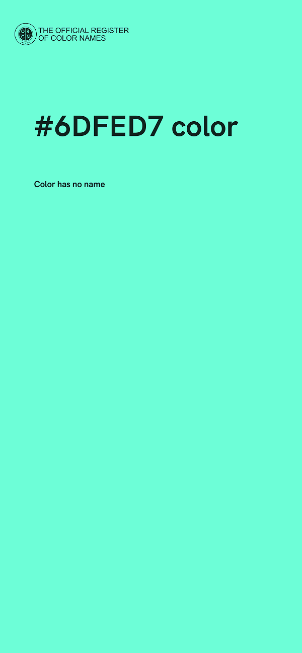 #6DFED7 color image