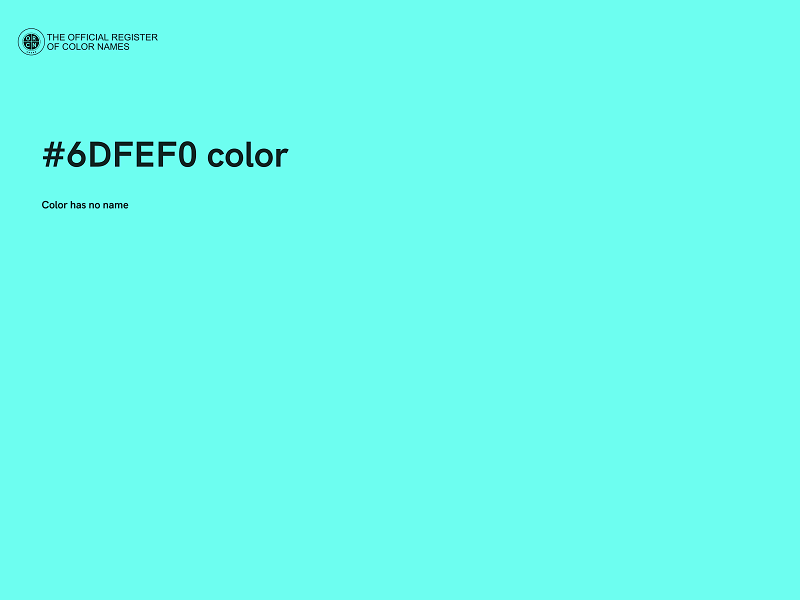 #6DFEF0 color image