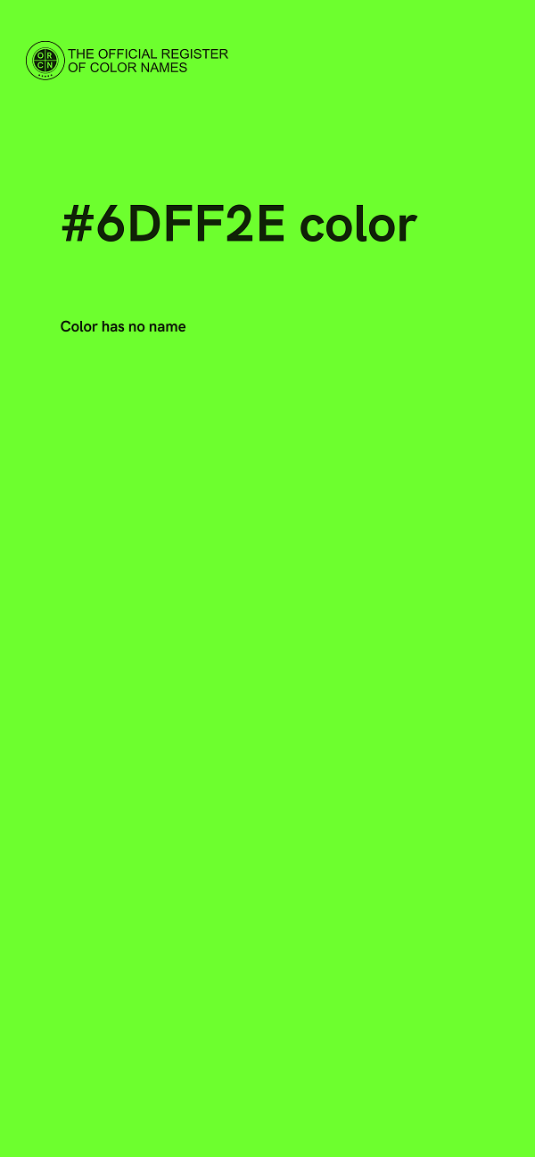 #6DFF2E color image