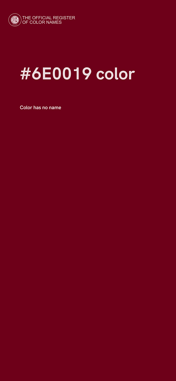 #6E0019 color image