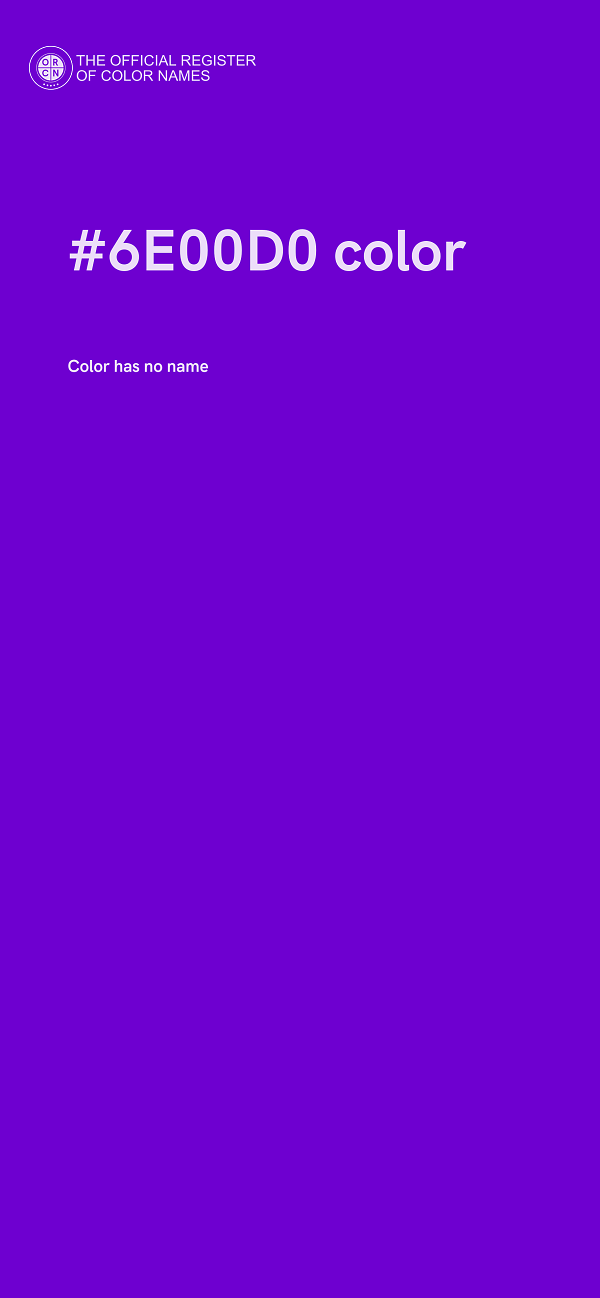 #6E00D0 color image