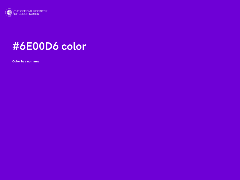 #6E00D6 color image