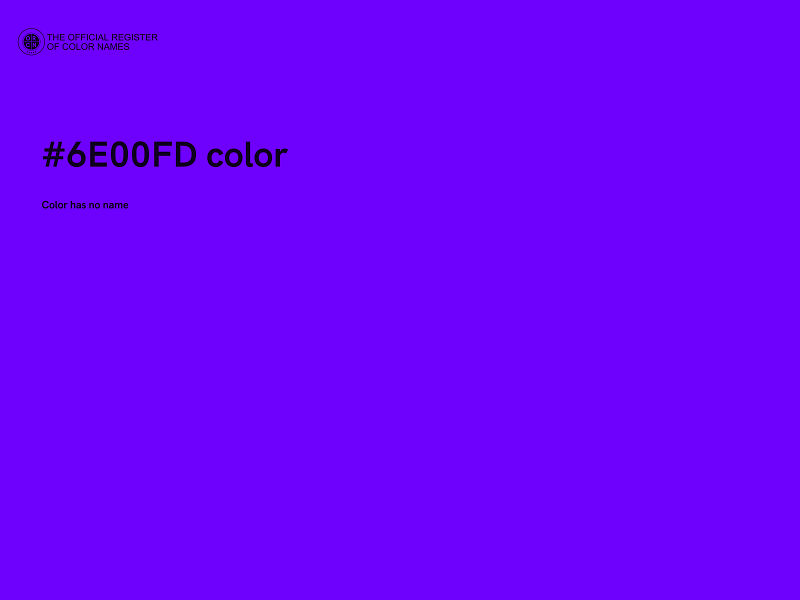 #6E00FD color image