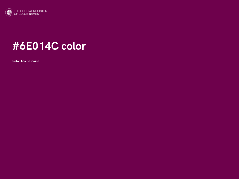 #6E014C color image