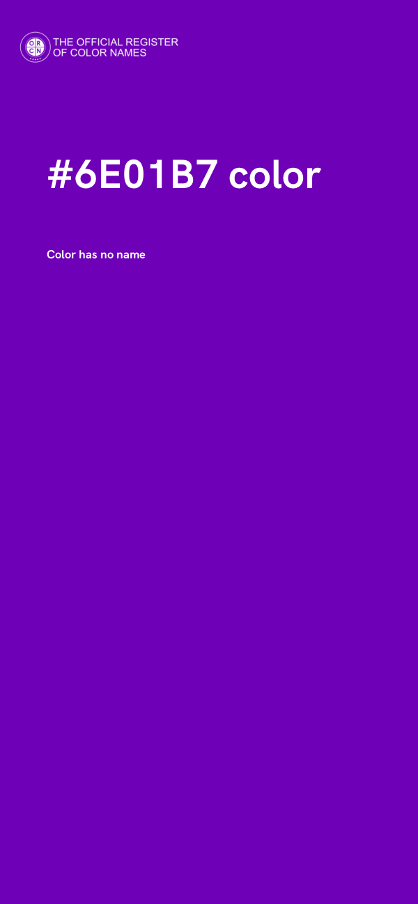 #6E01B7 color image