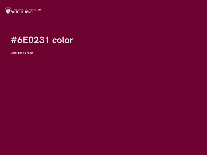 #6E0231 color image