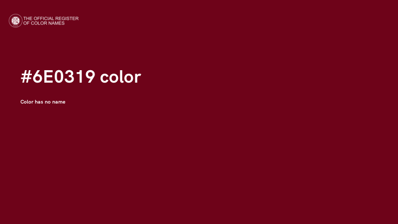 #6E0319 color image