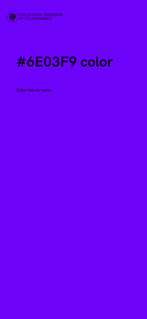 #6E03F9 color image
