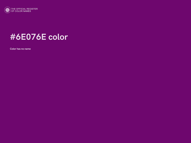 #6E076E color image