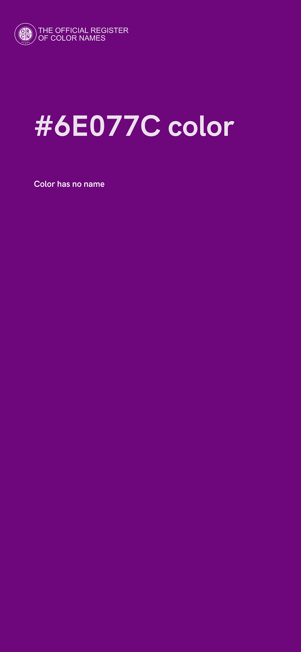 #6E077C color image