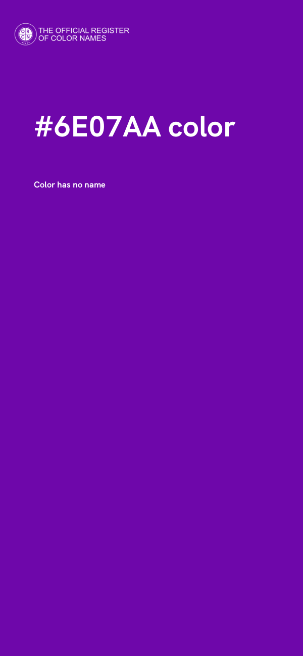 #6E07AA color image