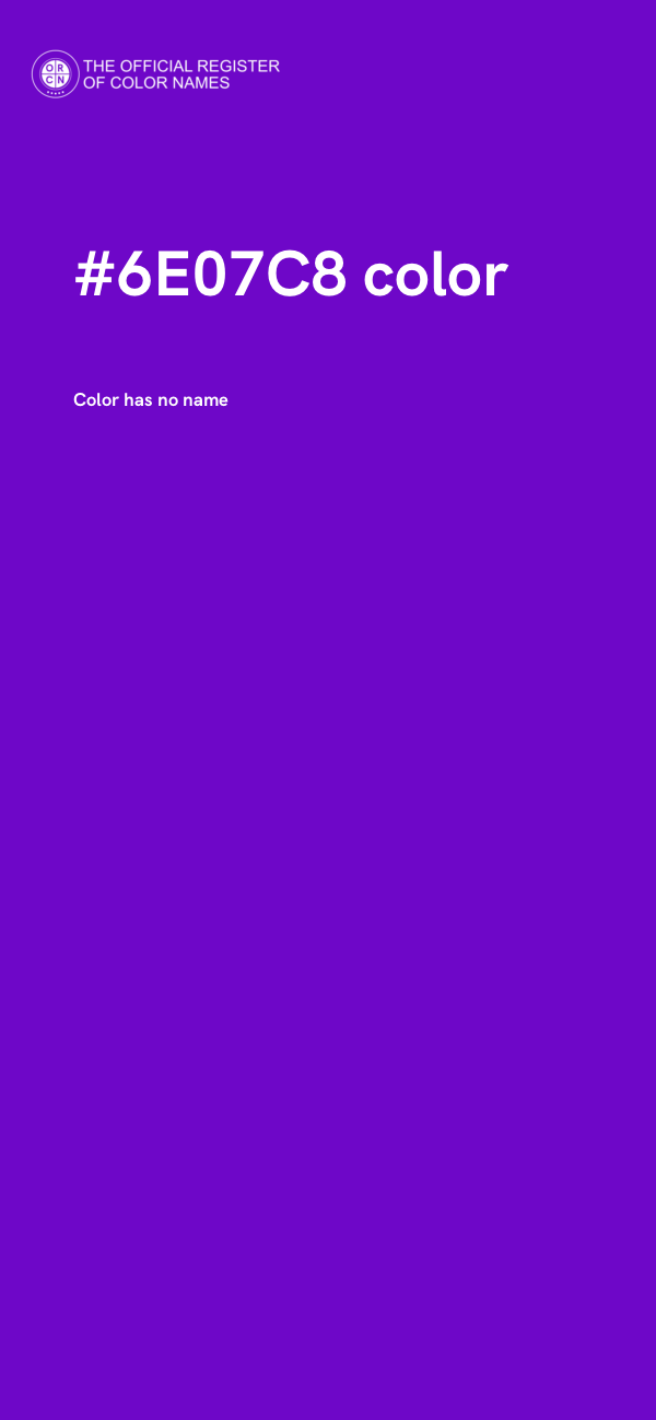 #6E07C8 color image