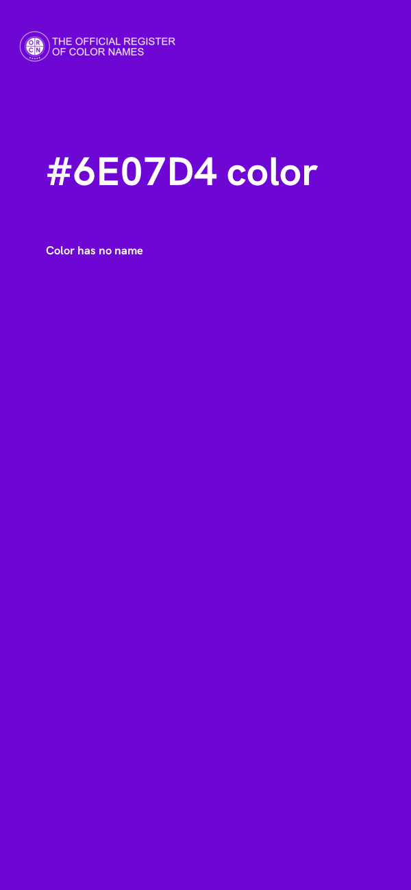 #6E07D4 color image