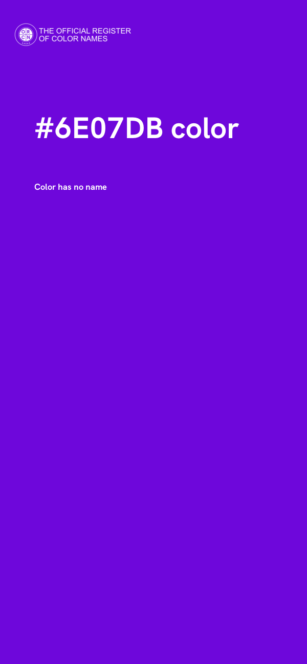 #6E07DB color image