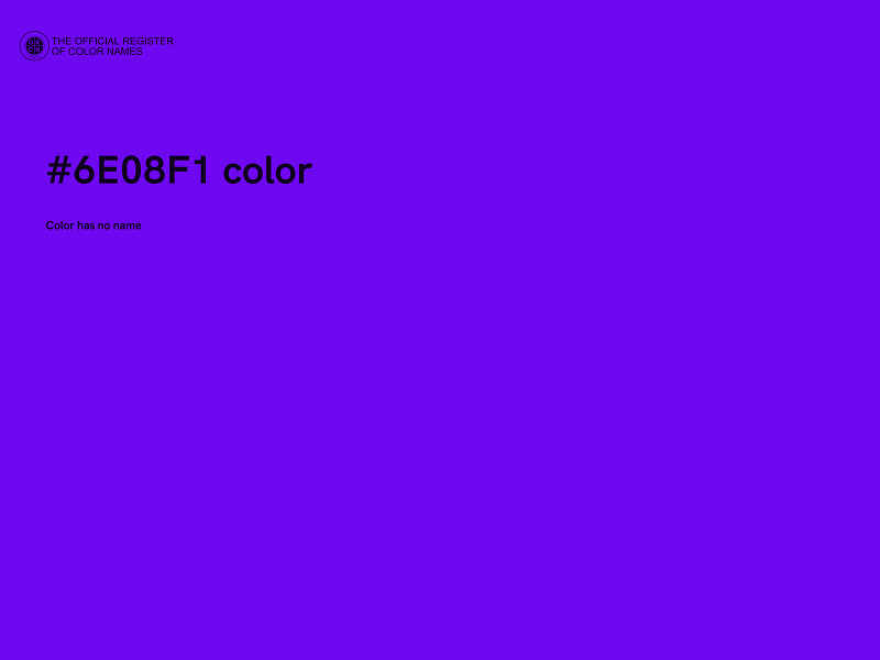 #6E08F1 color image