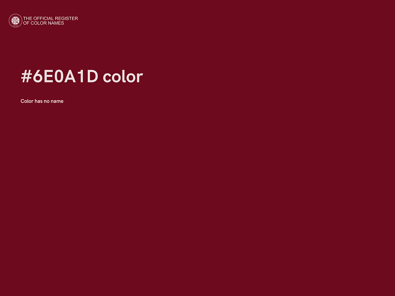 #6E0A1D color image