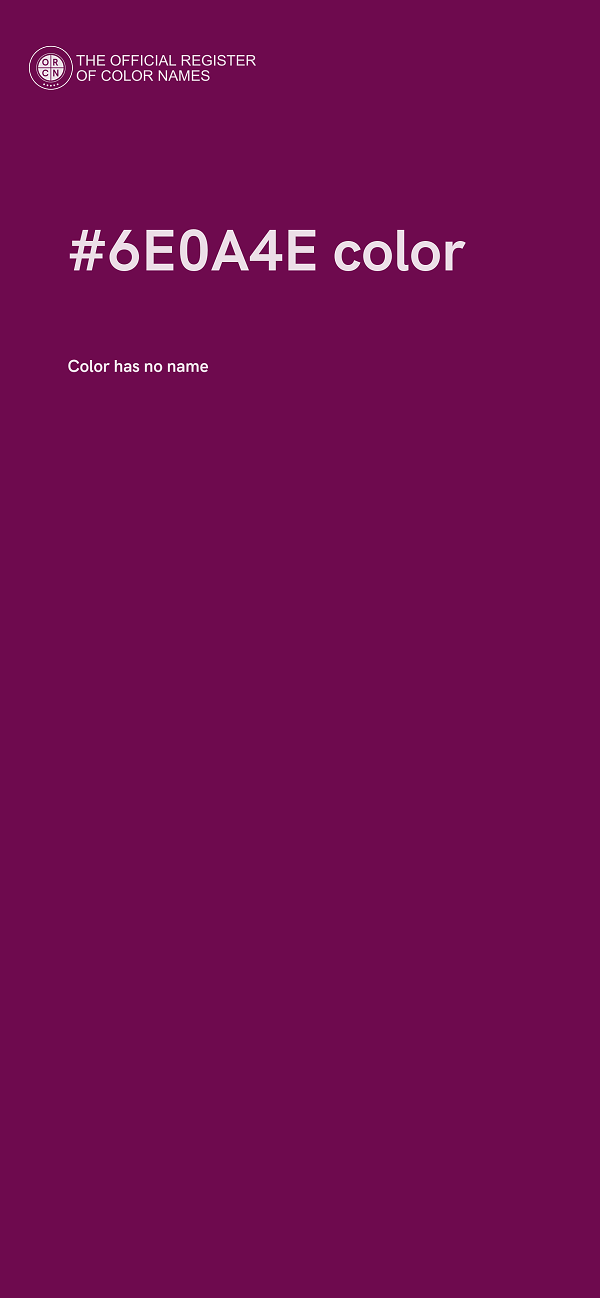 #6E0A4E color image