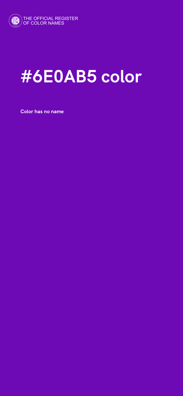 #6E0AB5 color image