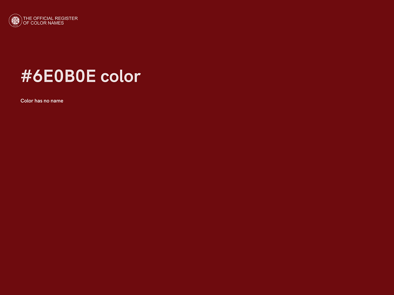 #6E0B0E color image