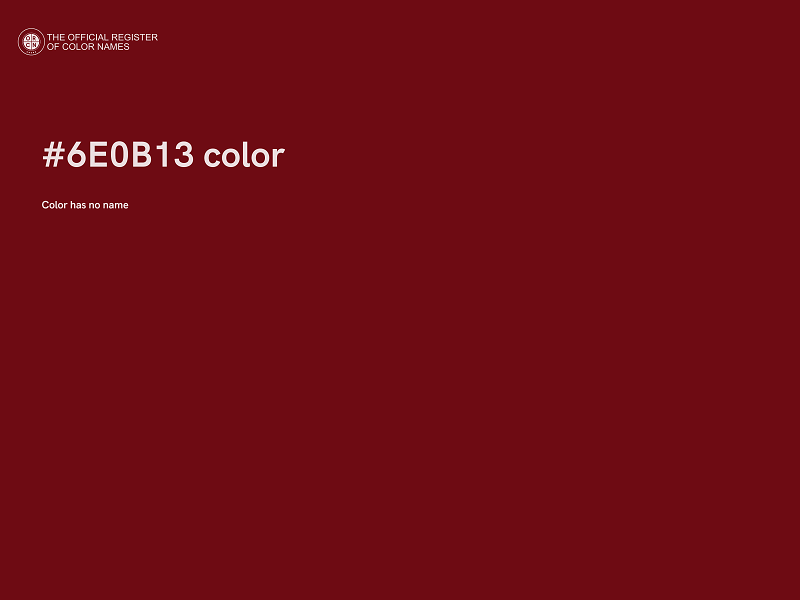 #6E0B13 color image