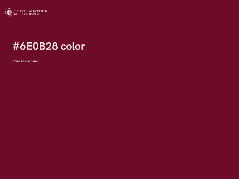 #6E0B28 color image