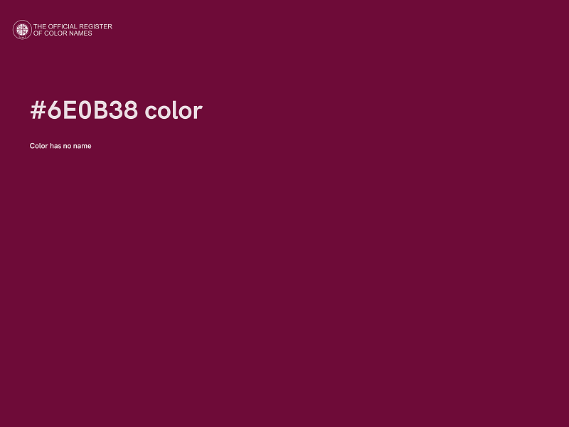 #6E0B38 color image