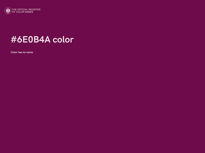 #6E0B4A color image