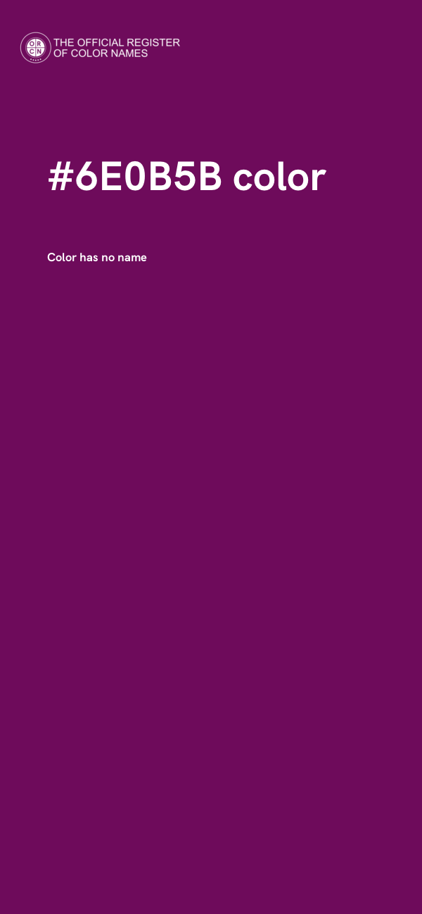#6E0B5B color image
