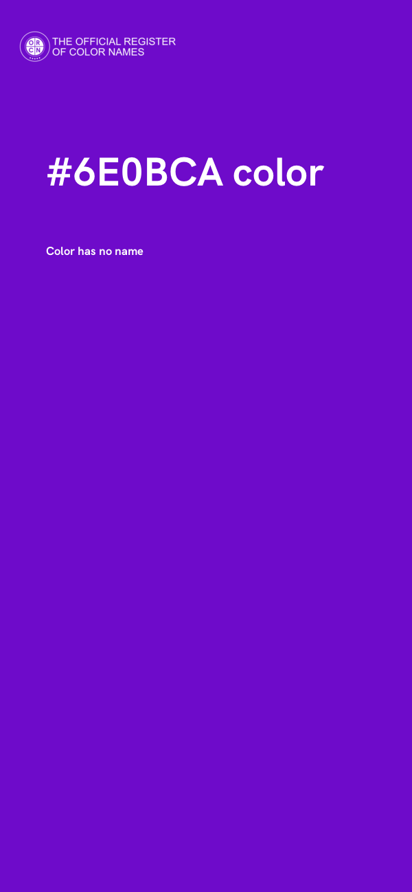 #6E0BCA color image