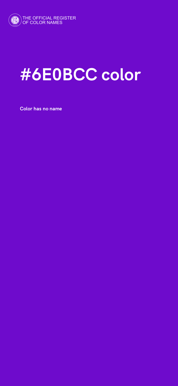 #6E0BCC color image