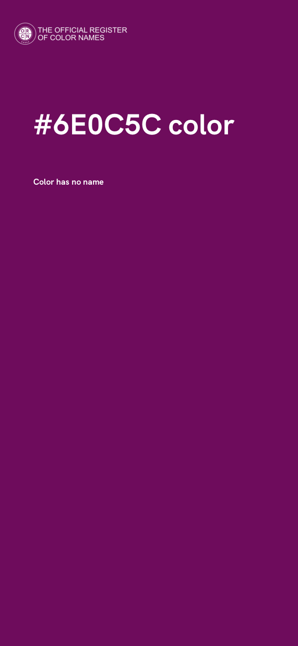#6E0C5C color image