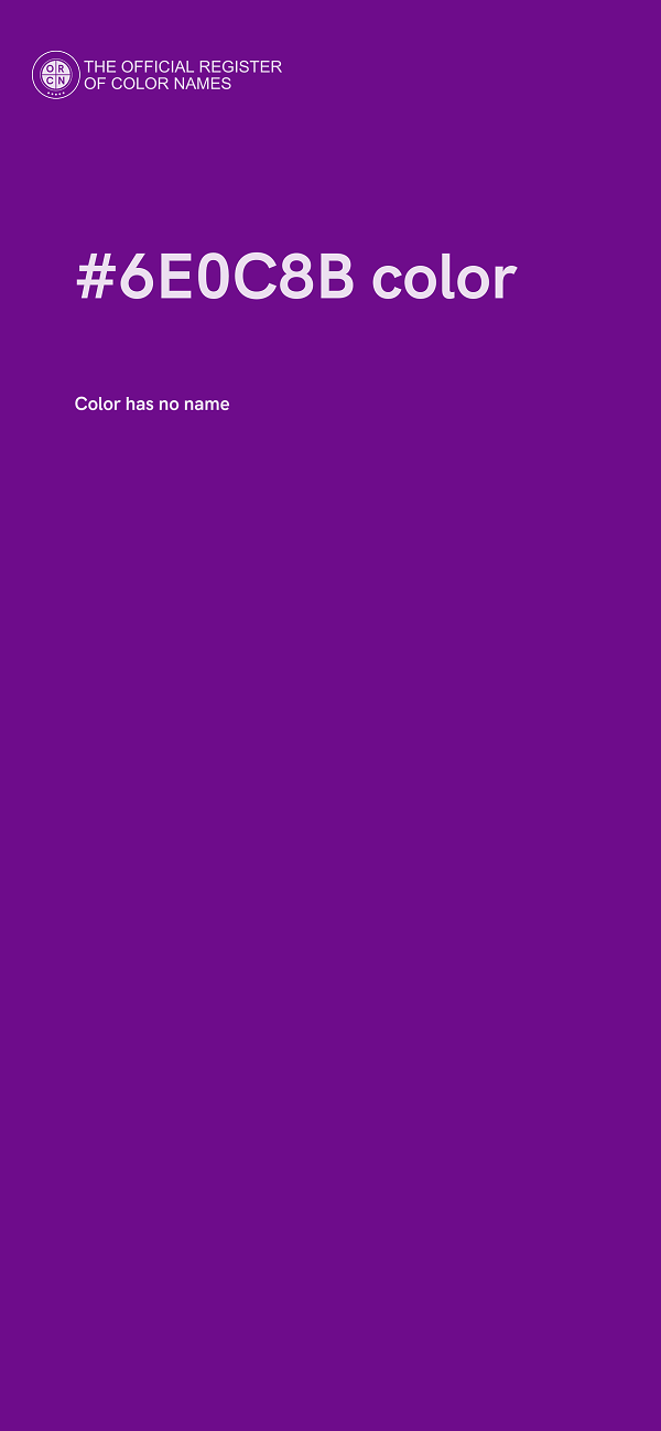 #6E0C8B color image