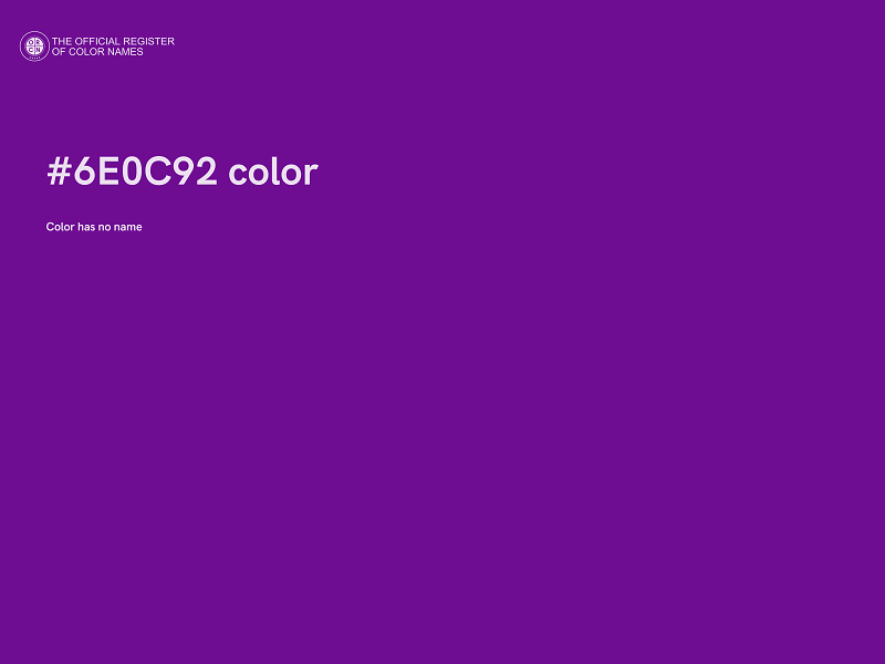 #6E0C92 color image