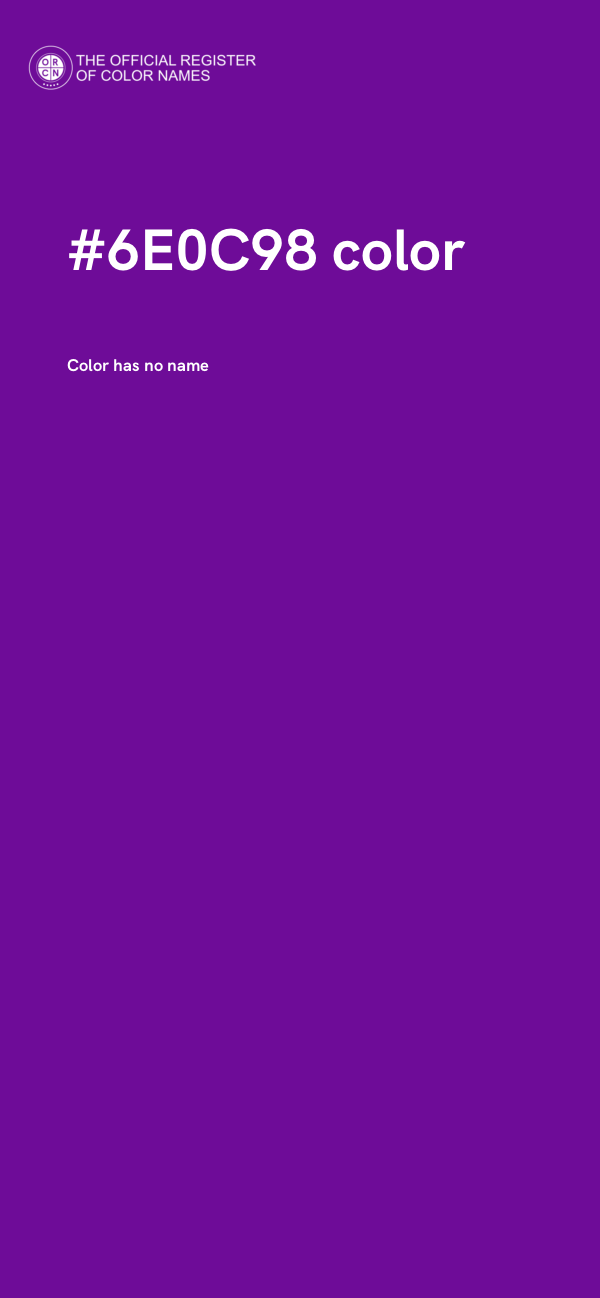 #6E0C98 color image