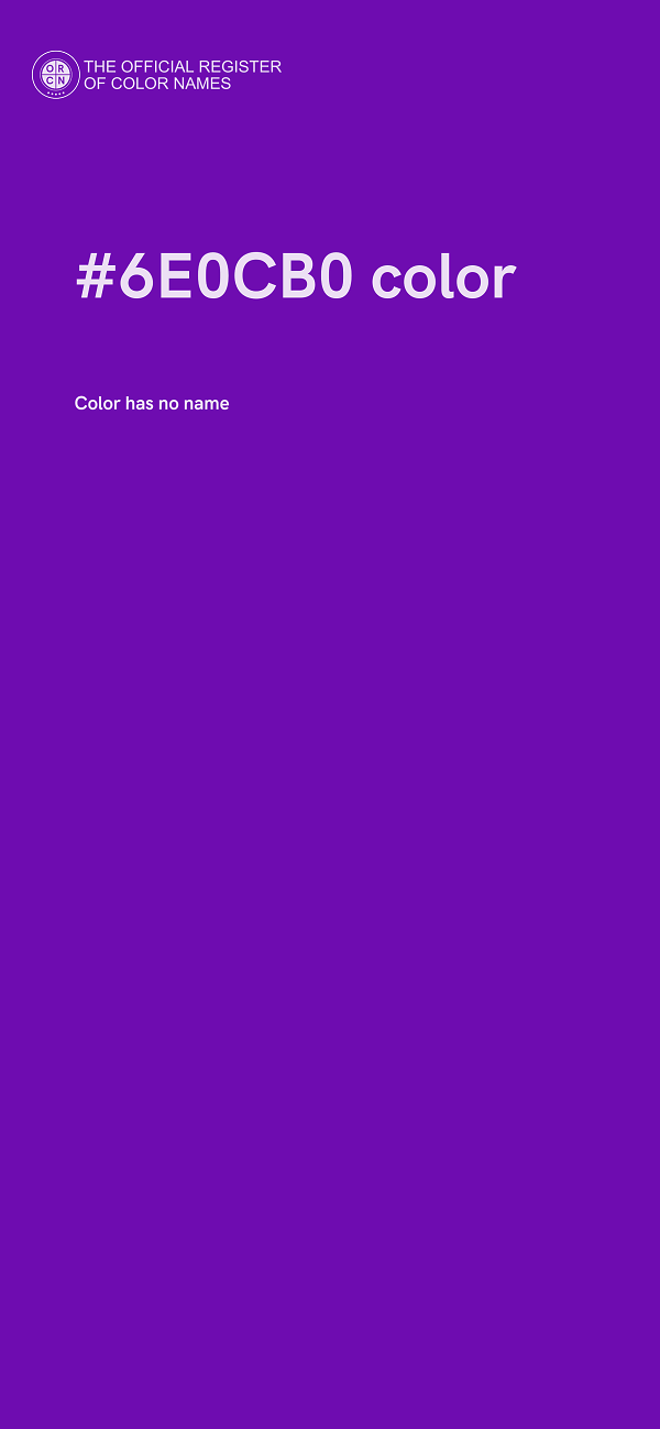 #6E0CB0 color image