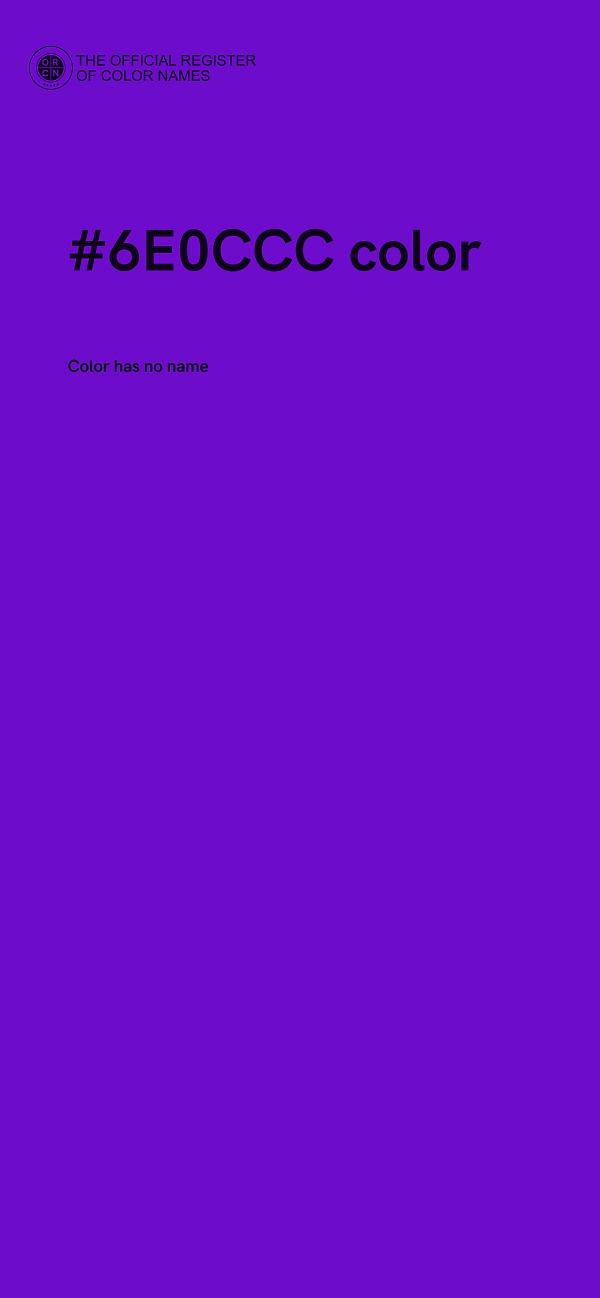 #6E0CCC color image