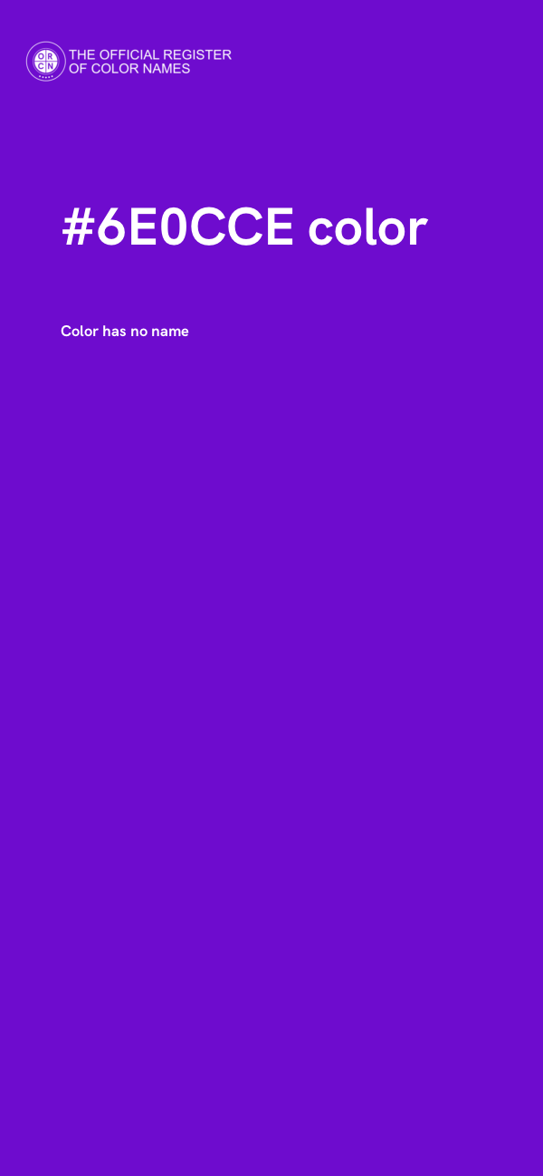 #6E0CCE color image