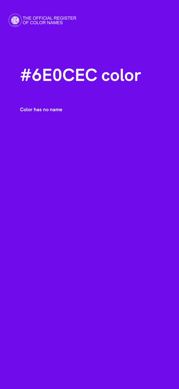 #6E0CEC color image
