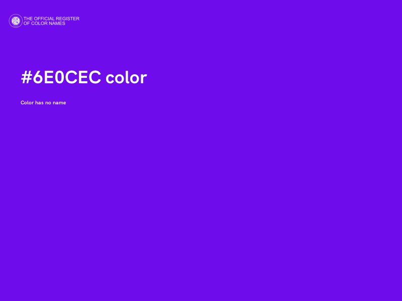 #6E0CEC color image