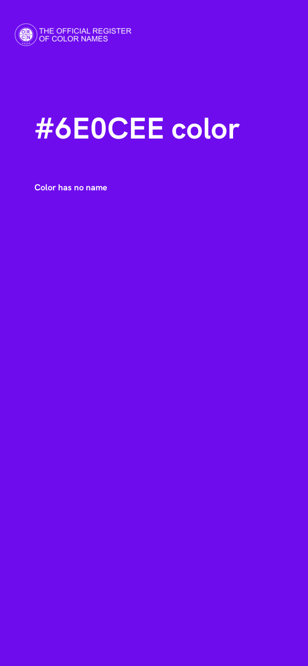 #6E0CEE color image